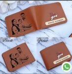 Personalized Photo Wallet for Men - Vegan Leather
