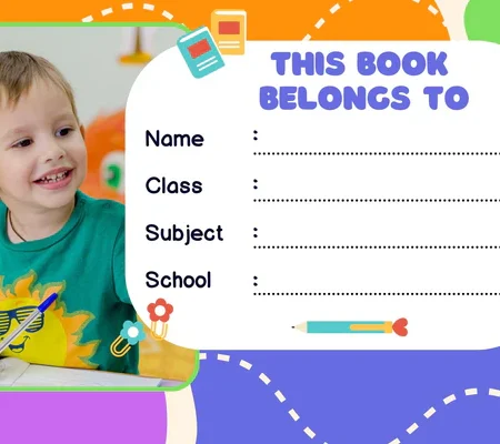 Customized Name Slip, School Sticker Label, Naming Slip - pack of 30