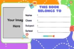 Customized Name Slip, School Sticker Label, Naming Slip - pack of 30