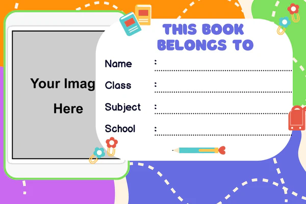 Customized Name Slip, School Sticker Label, Naming Slip - pack of 30