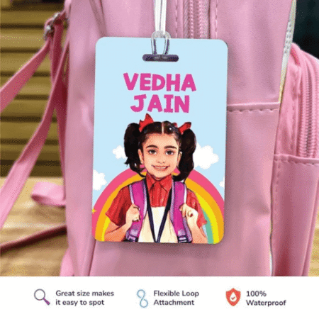 Personalised Rainbow Bag Tags