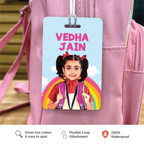 Personalised Rainbow Bag Tags