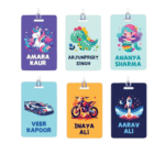 Personalised Rainbow Bag Tags