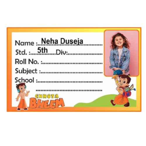 Chhota Bheem name slip