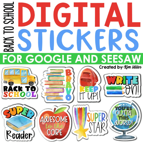 School Digital Stickers for Google and Seesaw