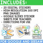School Digital Stickers for Google and Seesaw