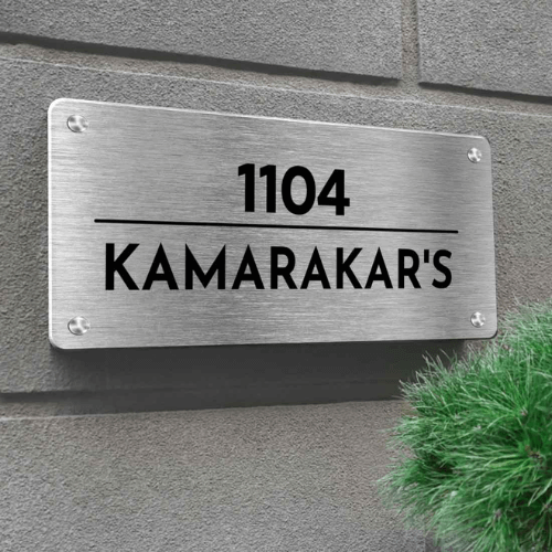 Name Plate for Home (Stainless Steel) | Premium Custom Name Plates