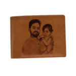 Personalized Photo Wallet for Men - Vegan Leather