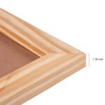 Little Birdie Pinewood Dual Picture Frame with Hinge,  |Photo Frame for Home, Arts & Crafts, Office, Suitable for DIY Gifting