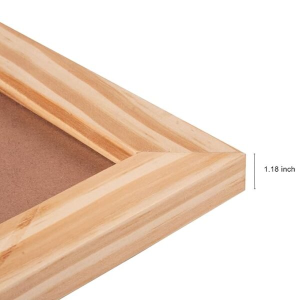 Little Birdie Pinewood Dual Picture Frame with Hinge,  |Photo Frame for Home, Arts & Crafts, Office, Suitable for DIY Gifting