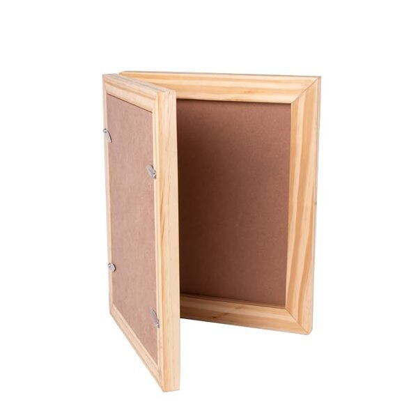 Little Birdie Pinewood Dual Picture Frame with Hinge,  |Photo Frame for Home, Arts & Crafts, Office, Suitable for DIY Gifting