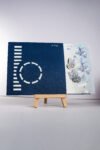 Blue floral with Butterfly wedding invitation card