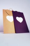 Heart shape wedding invitation card