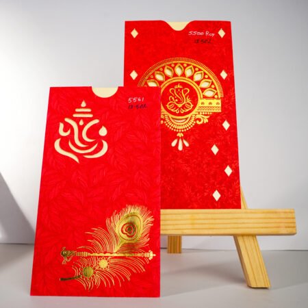 Ganpati Red Wedding Invitation Card