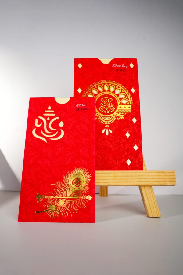 Ganpati Red Wedding Invitation Card