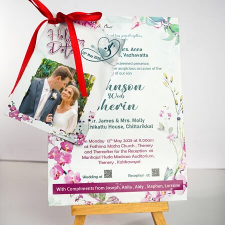 Silk Ribbon Wedding Invitation