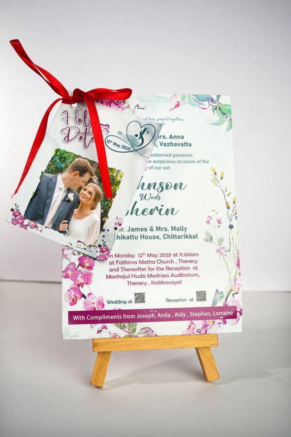 Silk Ribbon Wedding Invitation