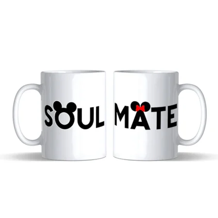 Custom White Printed Mug combo