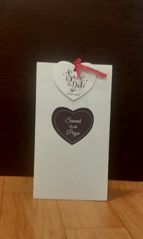 heart shape card